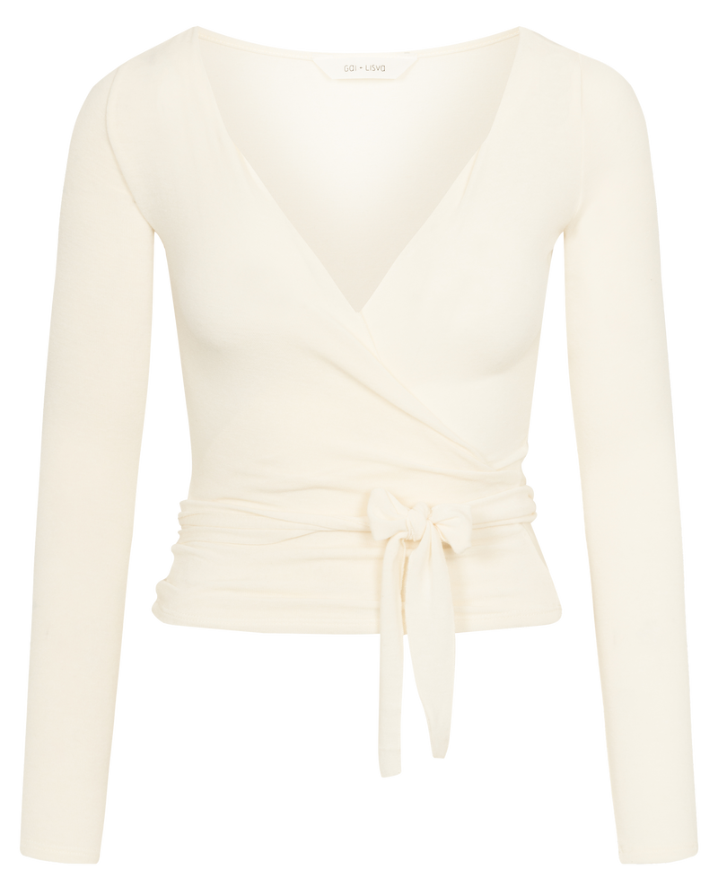 GAI+LISVA Anne Wool Wrap Top Top 150 Off White