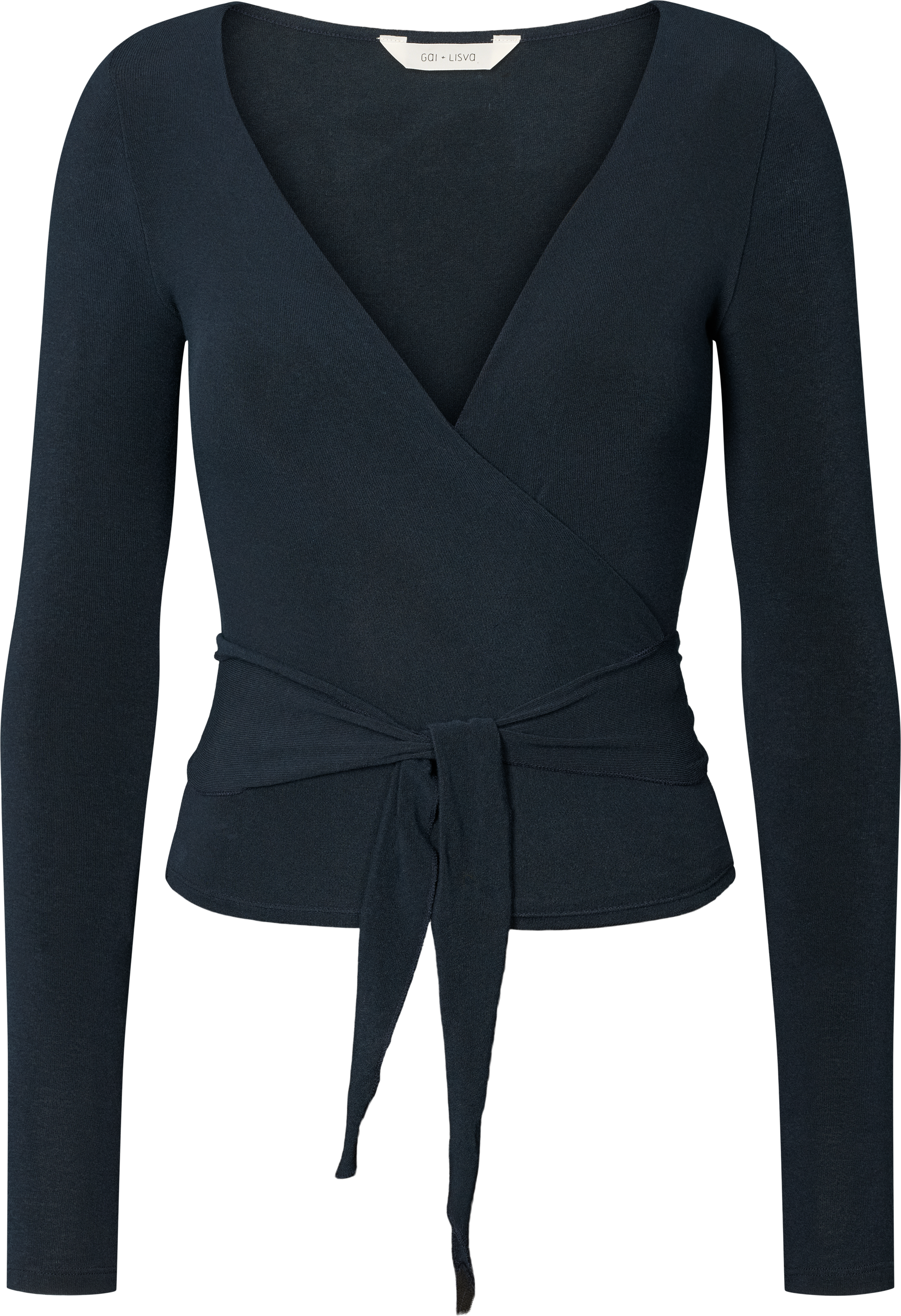 GAI+LISVA Anne Wool Wrap Top Top 181 Midnight Blue