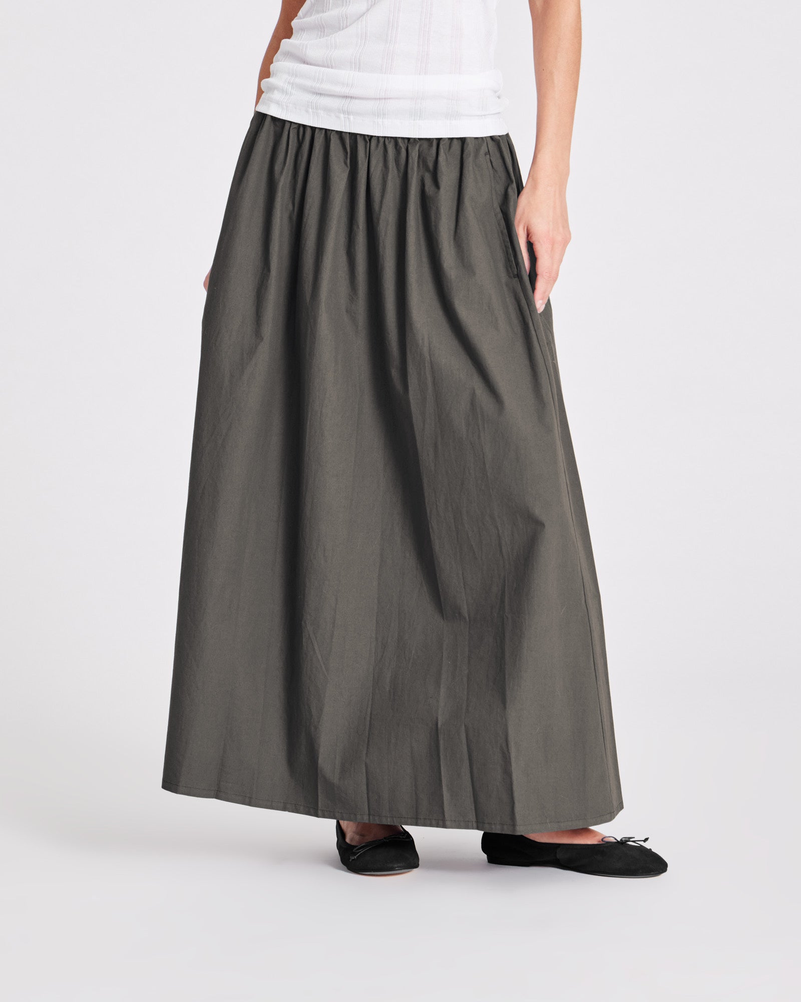 GAI+LISVA Astrid Langer Rock Popeline Dresses & Skirts 191 Beluga
