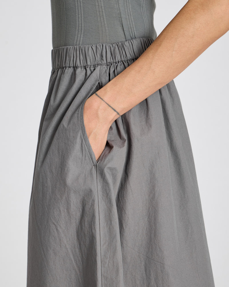 GAI+LISVA Astrid Langer Rock Popeline Dresses & Skirts 193 Metal Grey