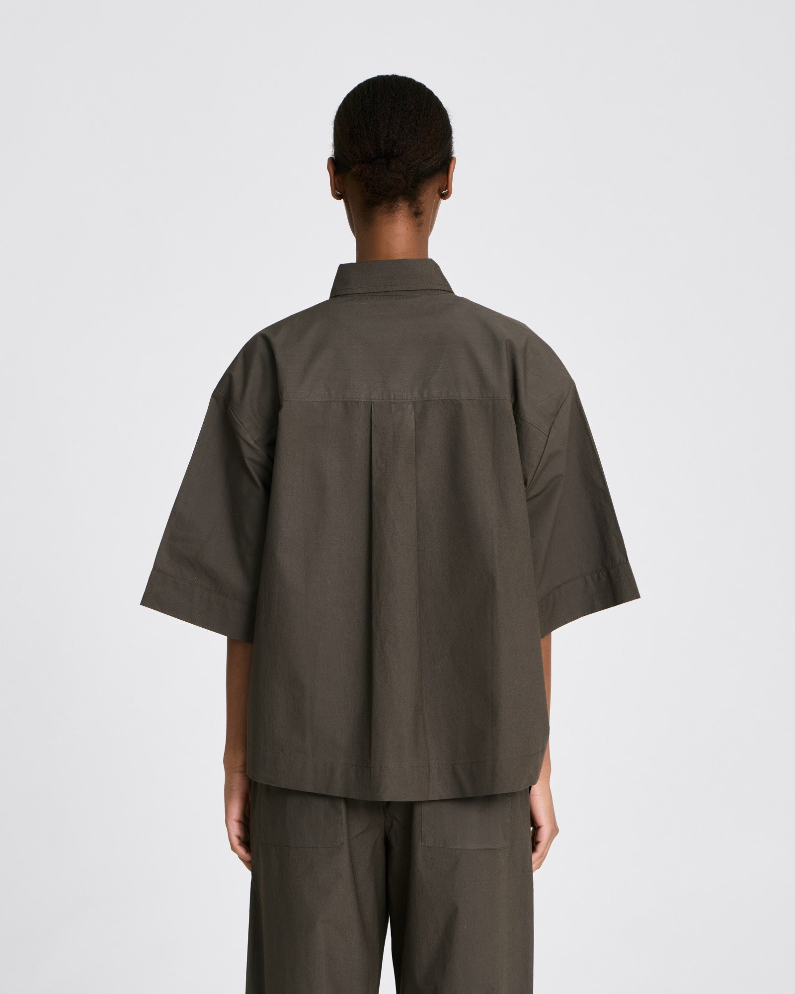 GAI+LISVA Astrid S/S Shirt Poplin Gots 243975 Shirts & Blouses 750 Black Ink