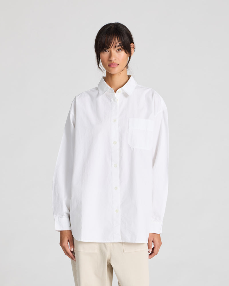 GAI+LISVA Astrid Shirt Poplin Gots 243975 Shirt 100 White