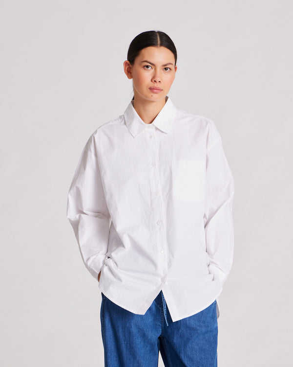 GAI+LISVA Astrid Shirt Poplin Gots 243975 Shirt 100 White