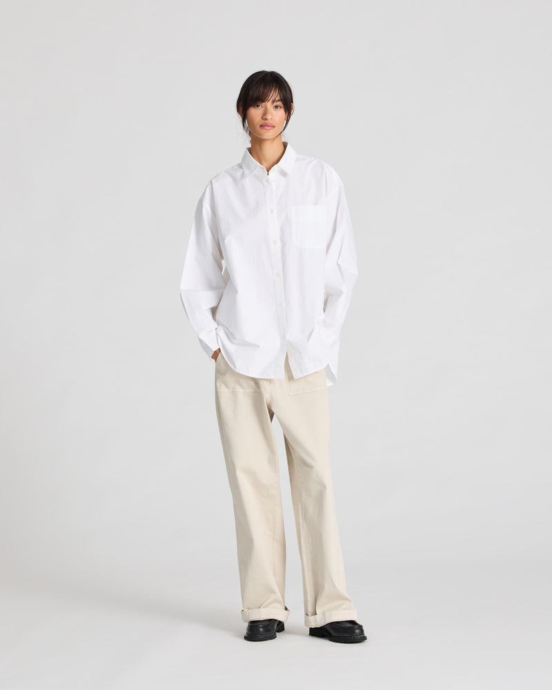 GAI+LISVA Astrid Shirt Poplin Gots 243975 Shirt 100 White