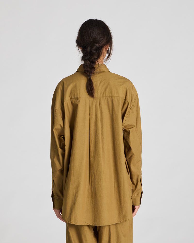 GAI+LISVA Astrid Shirt Poplin Gots 243975 Shirt 513 Dried Tobacco