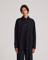 GAI+LISVA Astrid Shirt Poplin Gots 243975 Shirt 650 Black