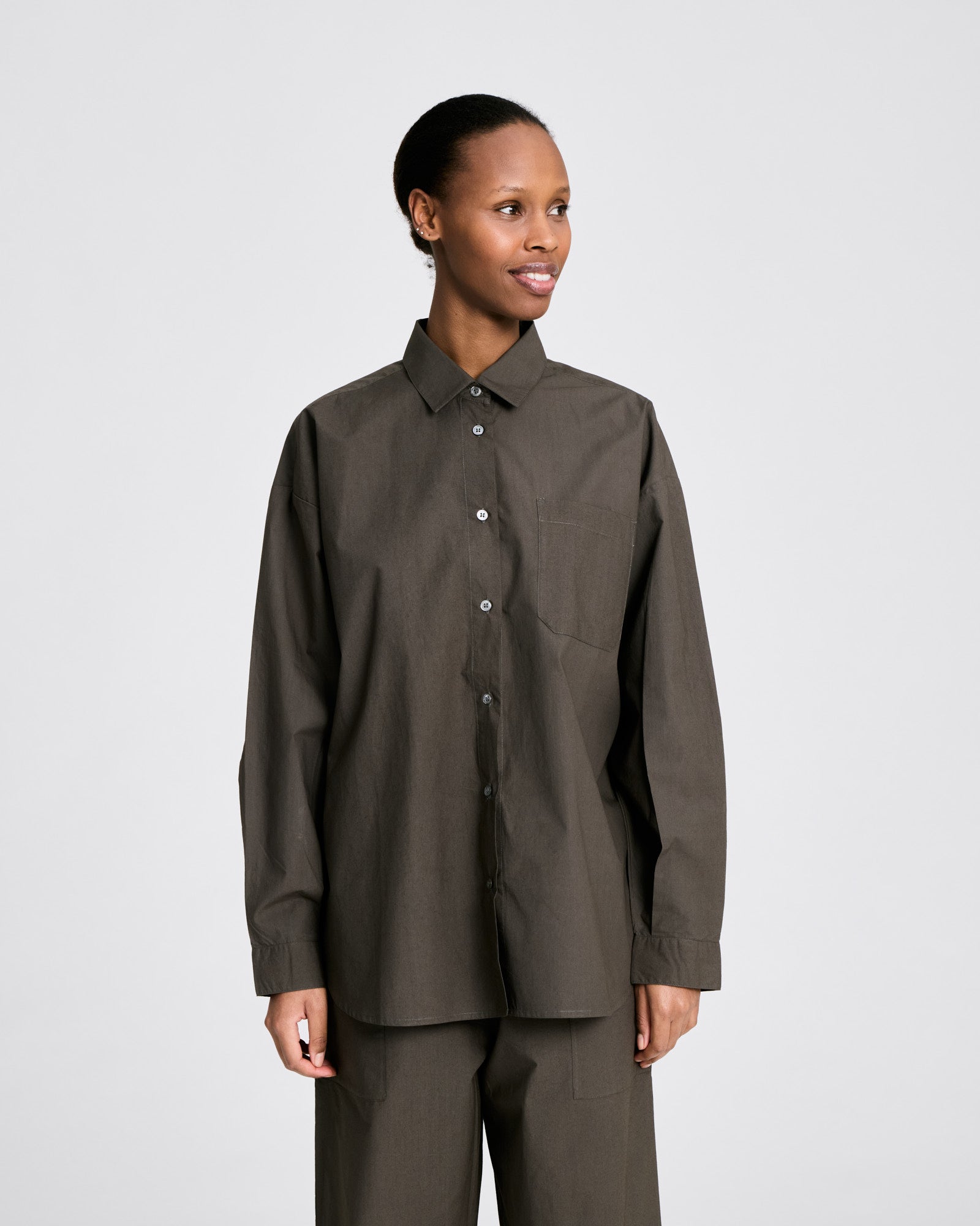 GAI+LISVA Astrid Shirt Poplin Gots 243975 Shirts & Blouses 750 Black Ink