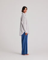 GAI+LISVA Astrid Shirt Yarn Dyed Shirt 855 White/Blue