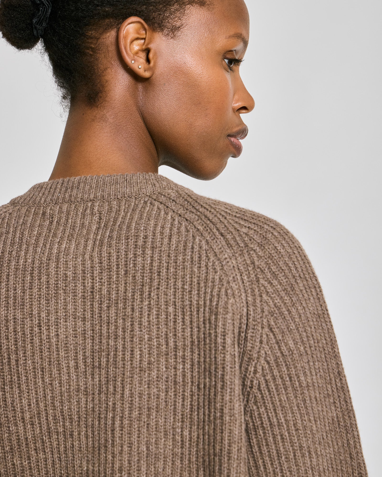 GAI+LISVA Augusta L/S Cardigan Lambswool Knit Lambswool l Knitwear 756 Mole Melangé