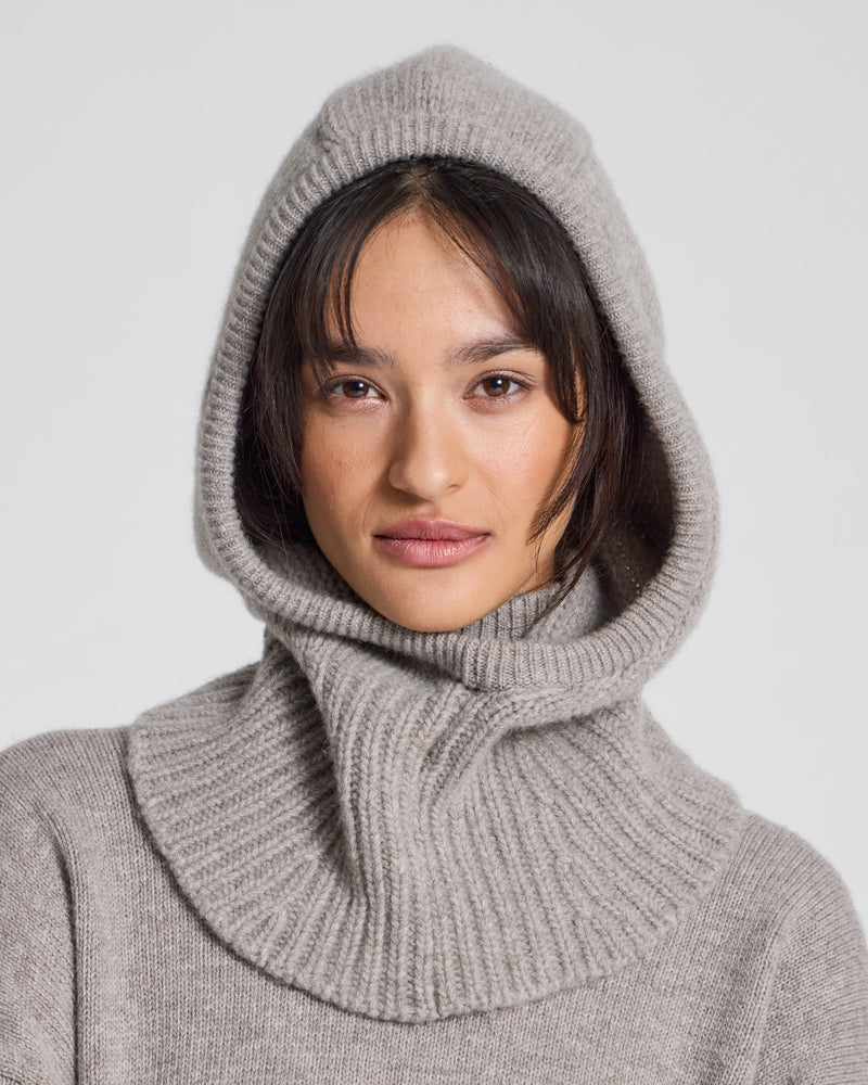 GAI+LISVA Balaclava Lambswool Knit 173 Stone Grey