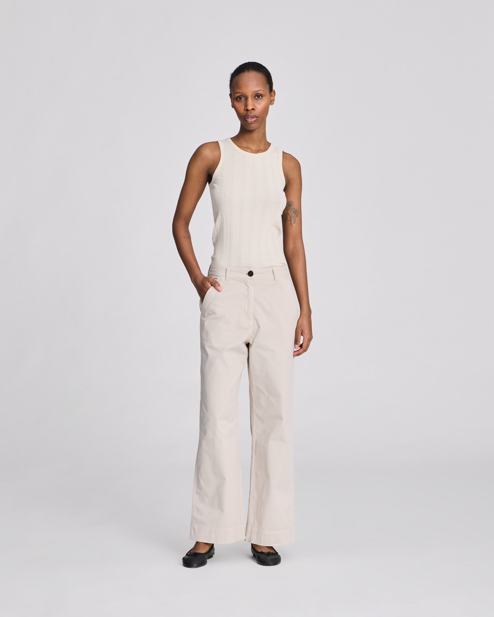 GAI+LISVA Betty Stretched Twill Pant Trousers & Shorts 139 Ancient Grey