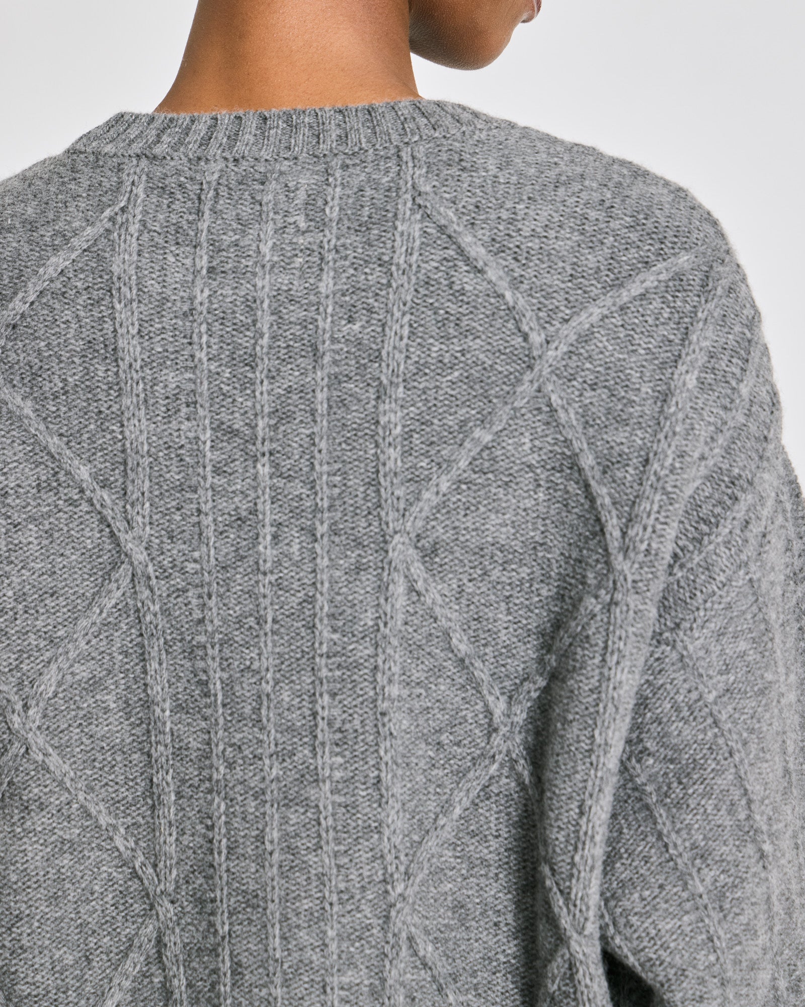 GAI+LISVA Carina L/S Pullover Lambswool Knit Lambswool l Knitwear 631 Grafitti Grey Melangé