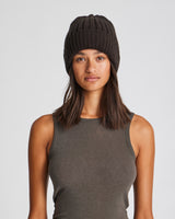 GAI+LISVA Celina Lambswool Beanie Knit 681 Mulch