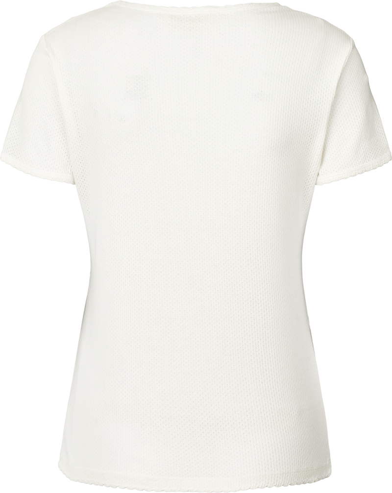 GAI+LISVA Chrisstine Short Sleeve Cotton Top Top 100 White