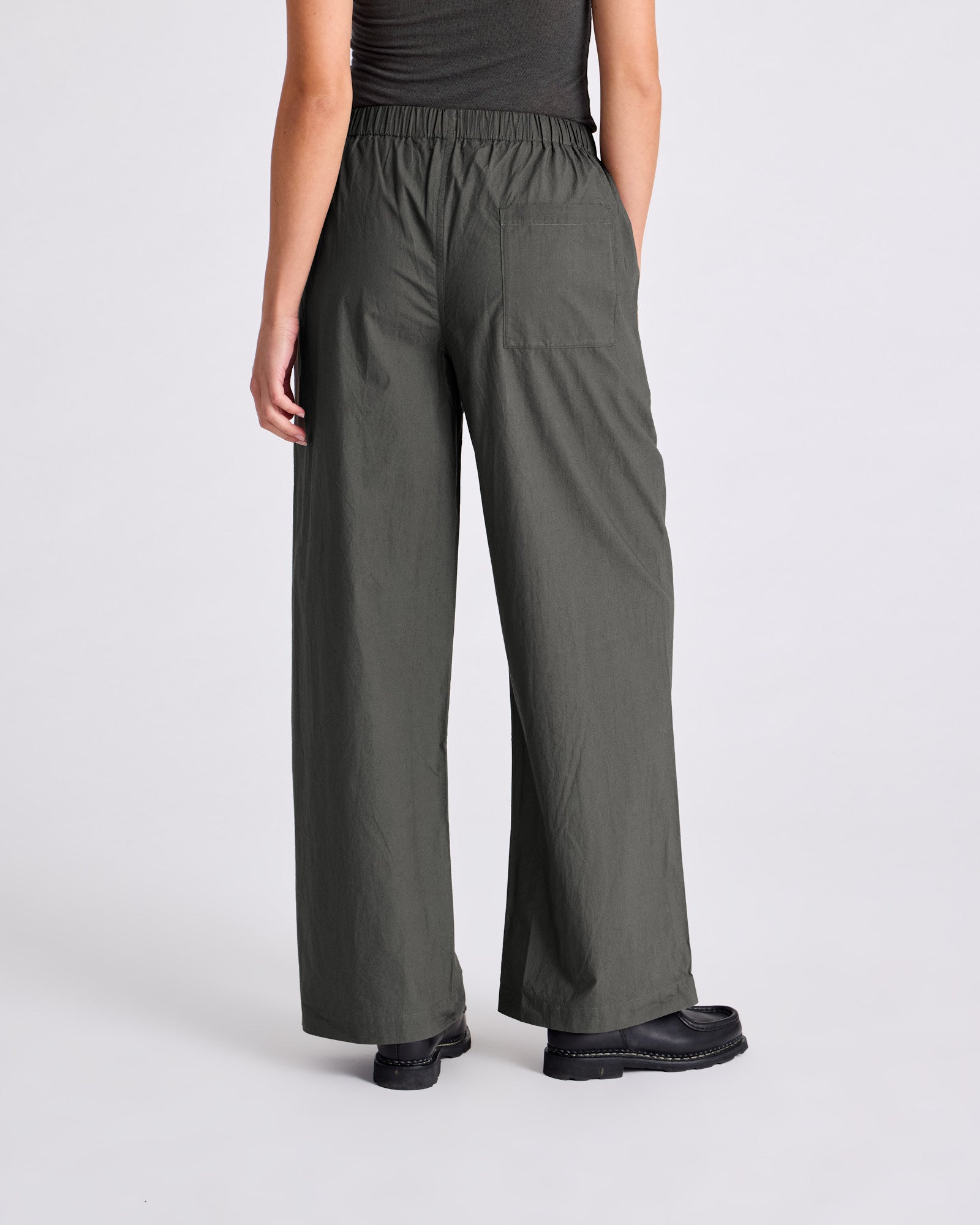 GAI+LISVA Christine Poplin Pants GOTS Trousers & Shorts 750 Black Ink