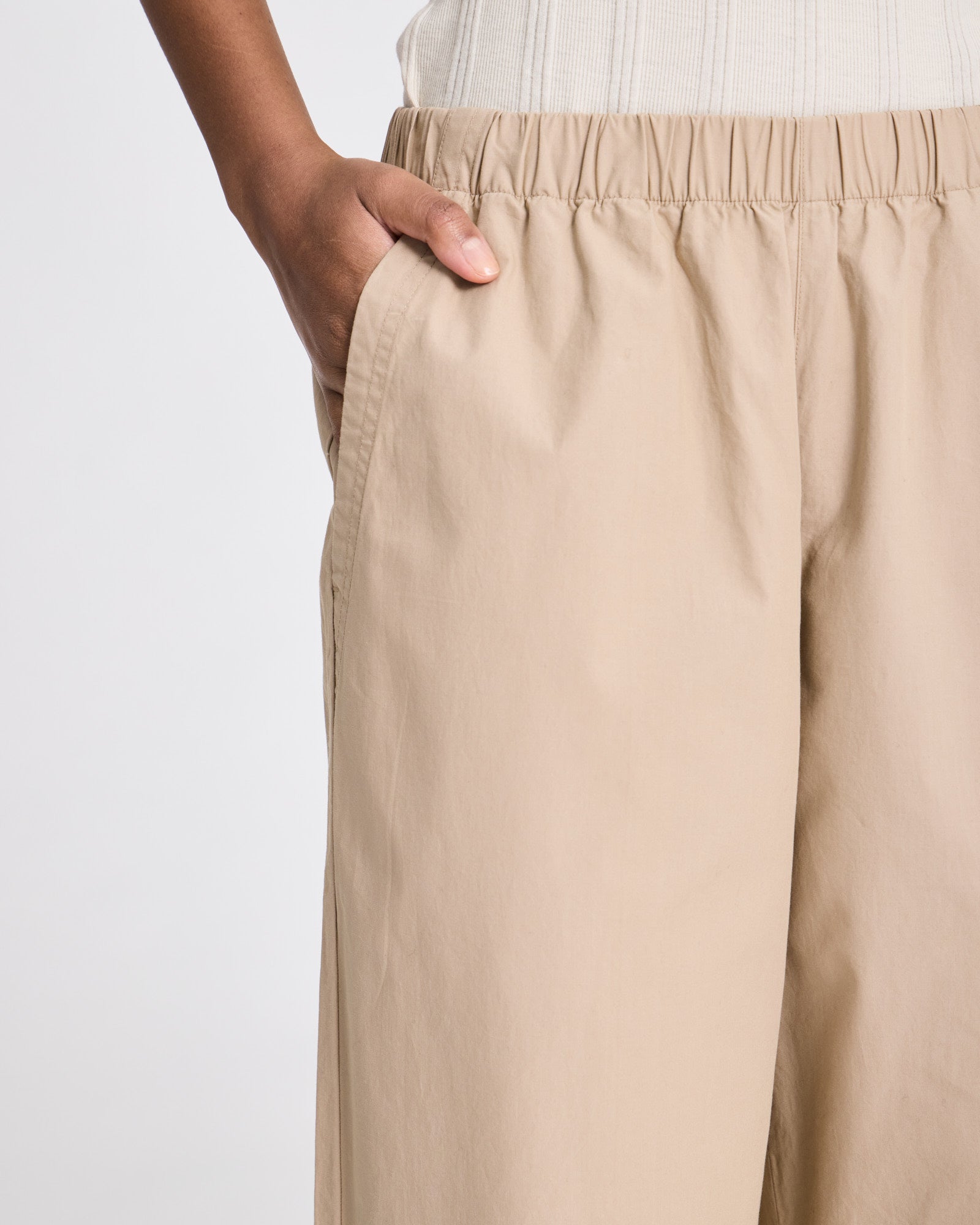 GAI+LISVA Christine Poplin Pants GOTS Trousers & Shorts 735 Chinchilla