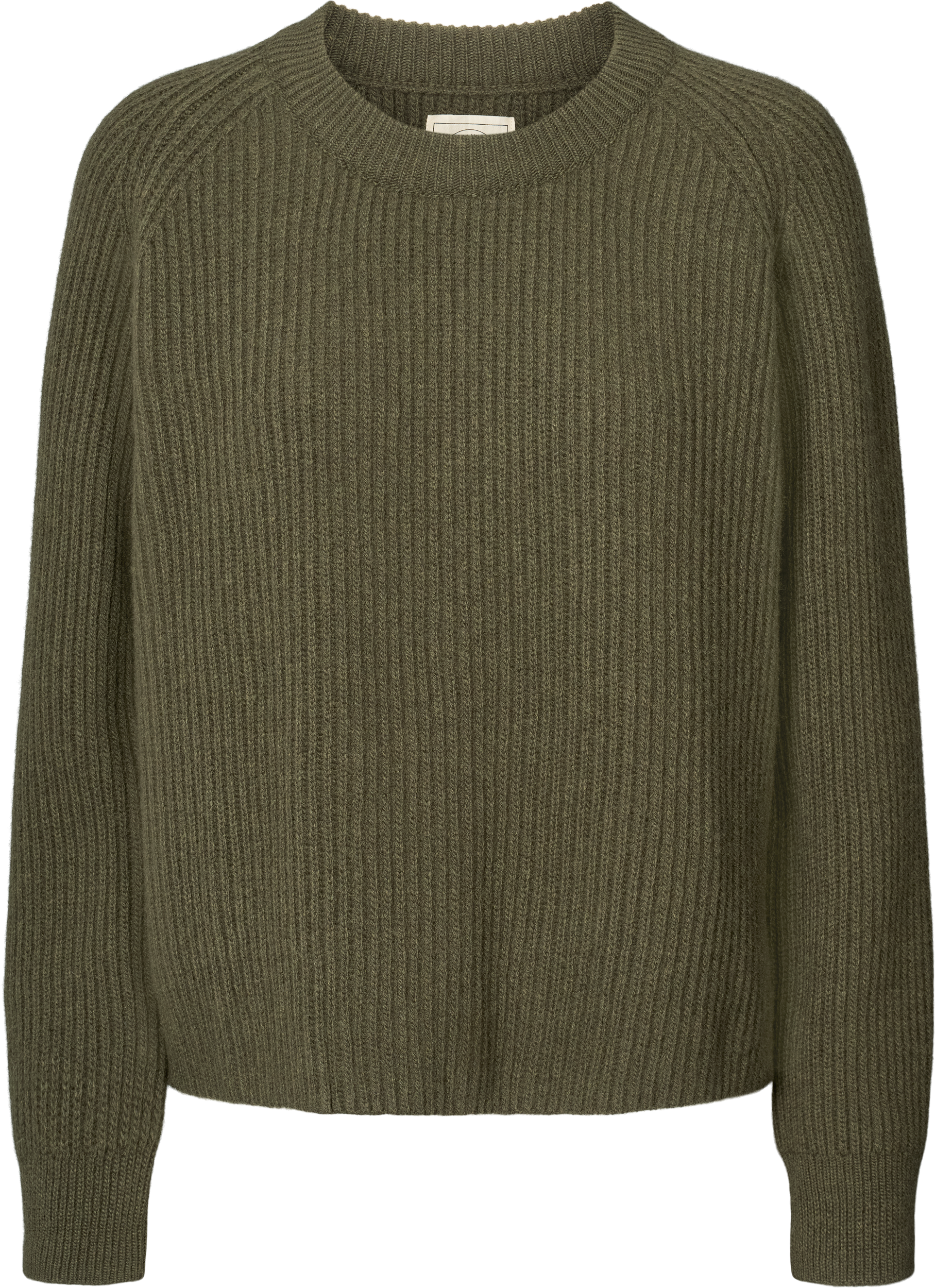 GAI+LISVA Dorthea L/S Pullover Lambswool Knit Lambswool l Knitwear 170 Olive Night Melangé