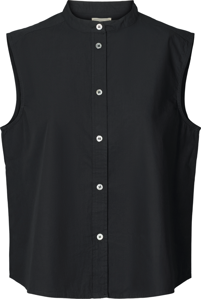 GAI+LISVA Elisa Top Poplin Gots 243975 Shirt 650 Black