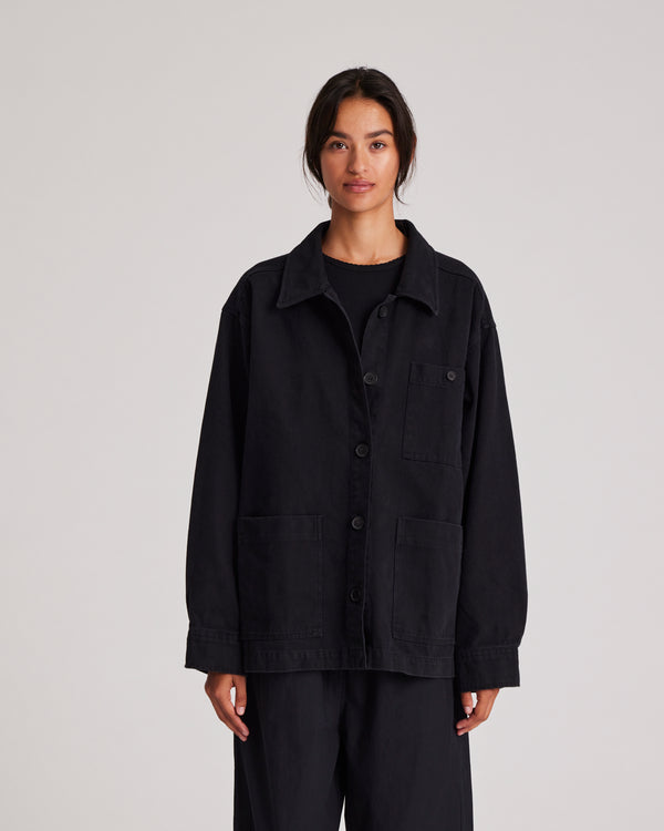 GAI+LISVA Ellie Workwear Jacket Shirt 650 Black