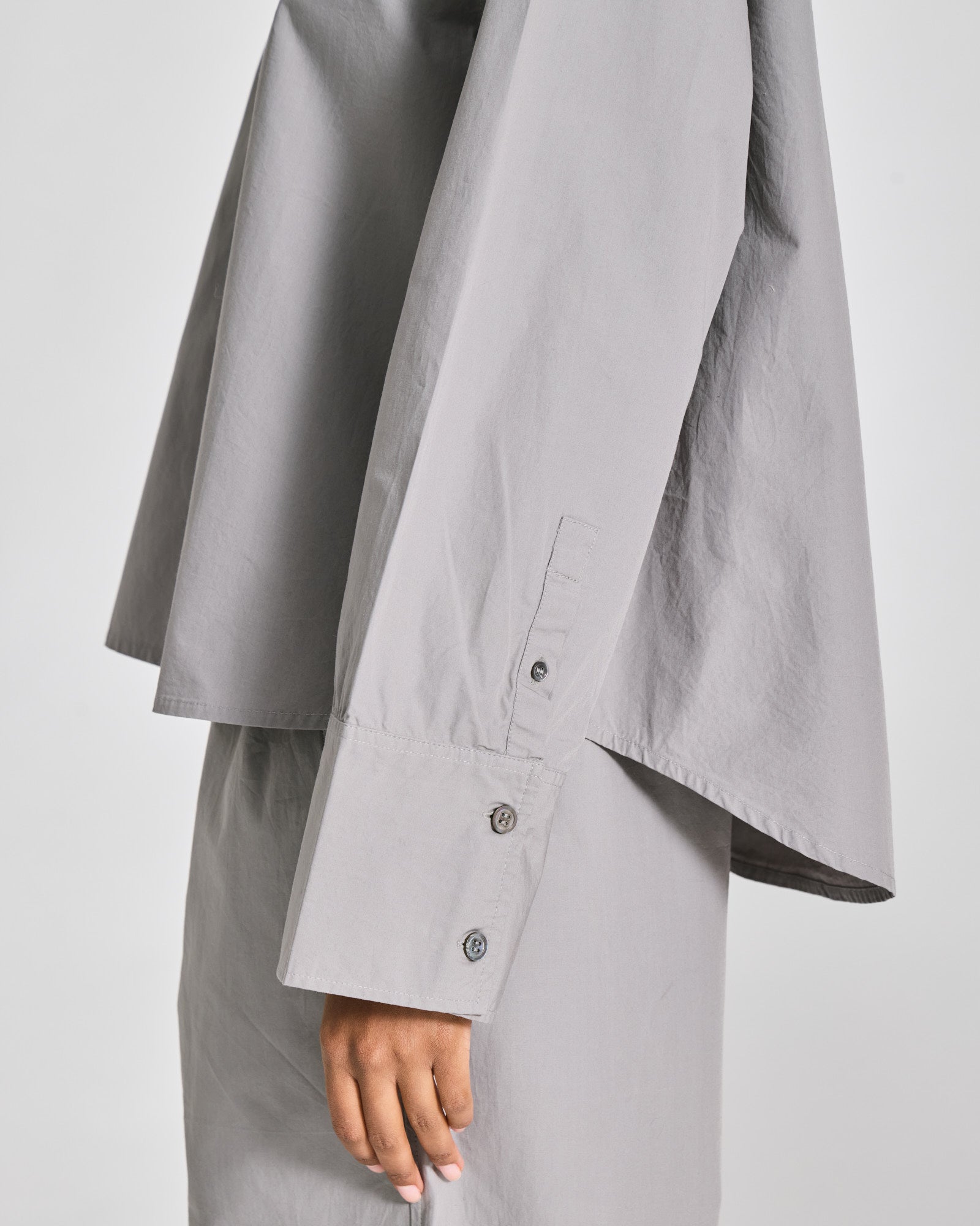 GAI+LISVA Flora Shirt Poplin Gots 243975 Shirts & Blouses 701 Monument