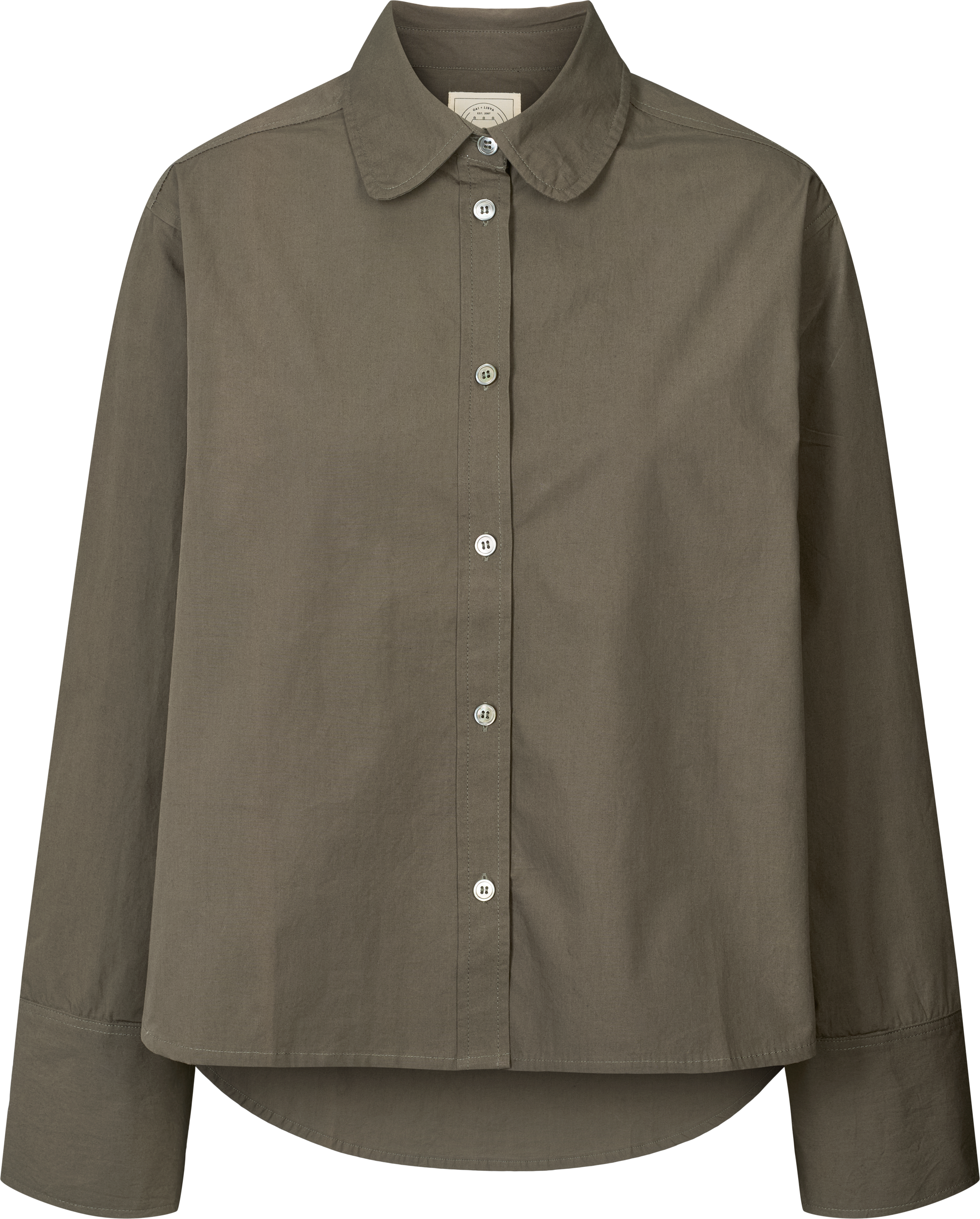 GAI+LISVA Flora Shirt Poplin Gots 243975 Shirts & Blouses 750 Black Ink