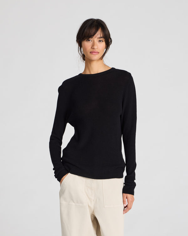 GAI+LISVA Freja L/S Knit GOTS 243975 Knit 650 Black