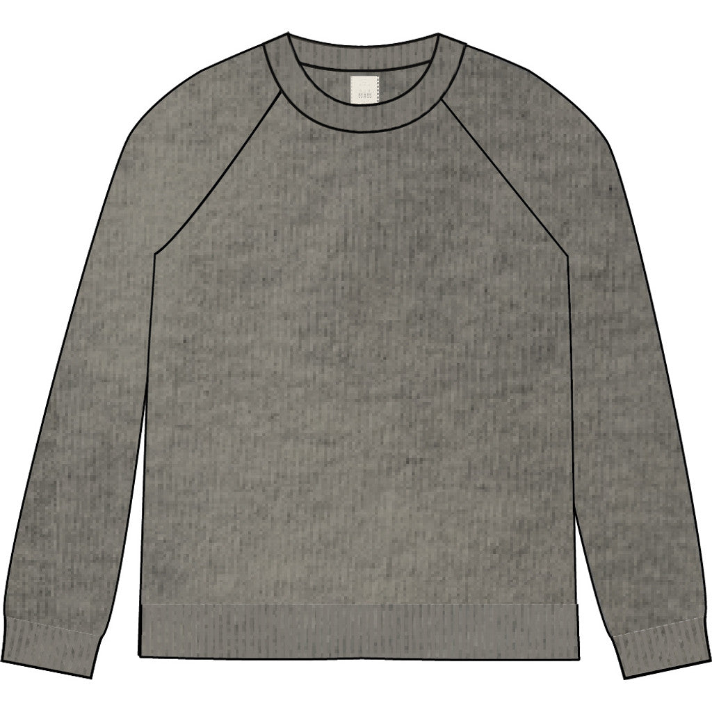 GAI+LISVA Gertrud L/S Pullover Lambswool Knit GOTS Lambswool l Knitwear 173 Stone Grey Melangé