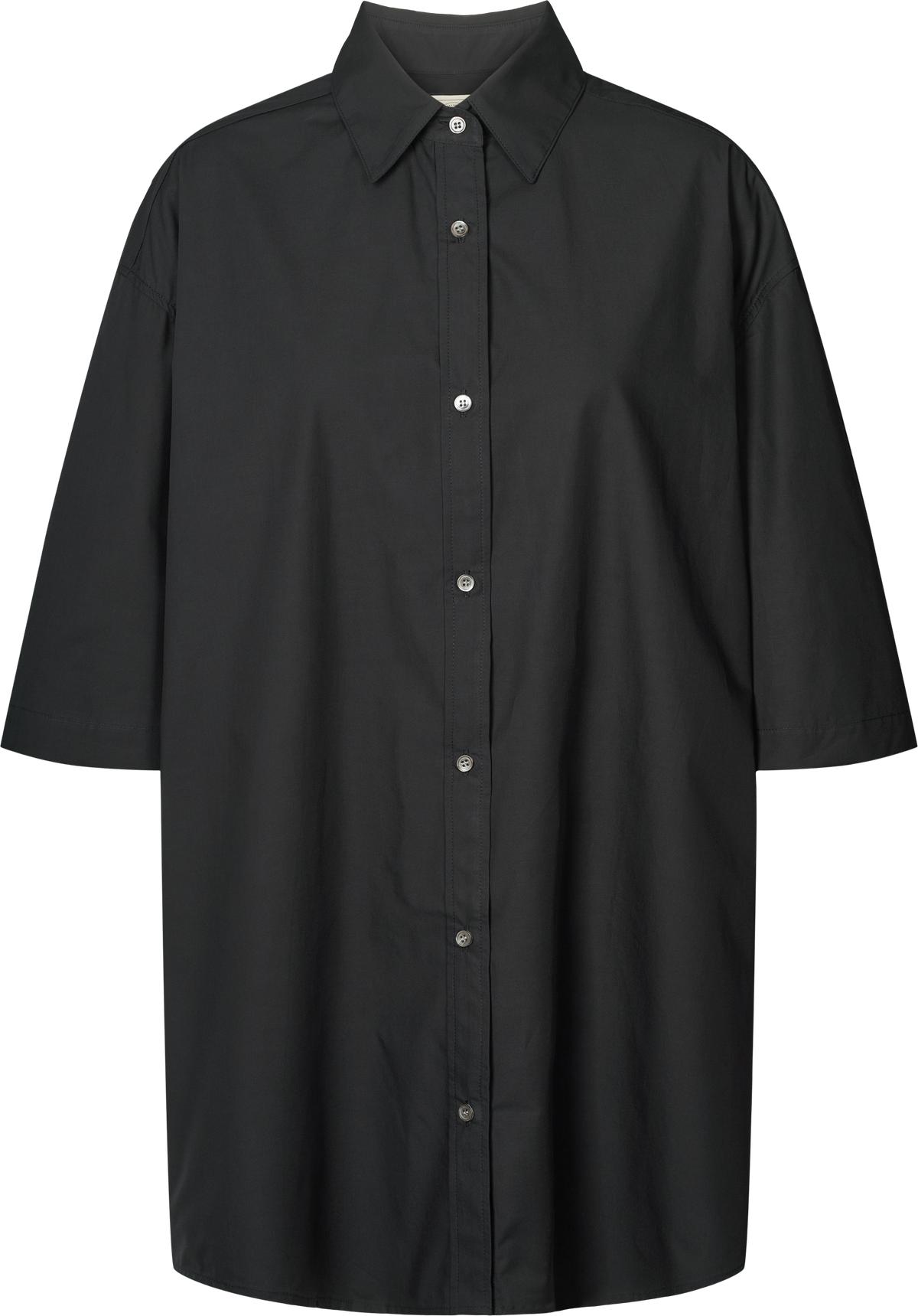 GAI+LISVA Johanne S/S Poplin Shirt Shirts & Blouses 650 Black