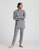 GAI+LISVA Julie Merino Turtleneck Knit 601 Light Grey Melange