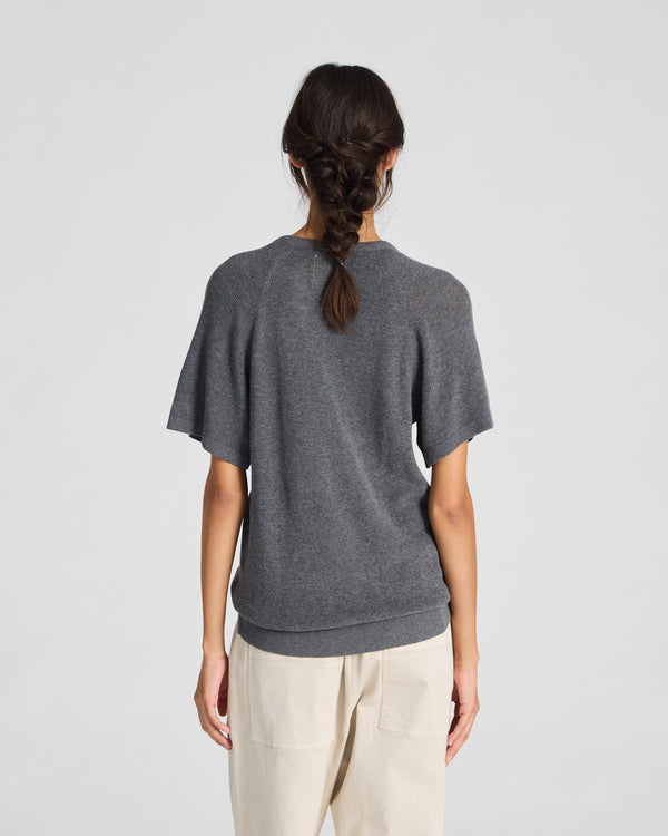 GAI+LISVA Karen Knit Tee GOTS 243975 Knit 605 Dark Grey