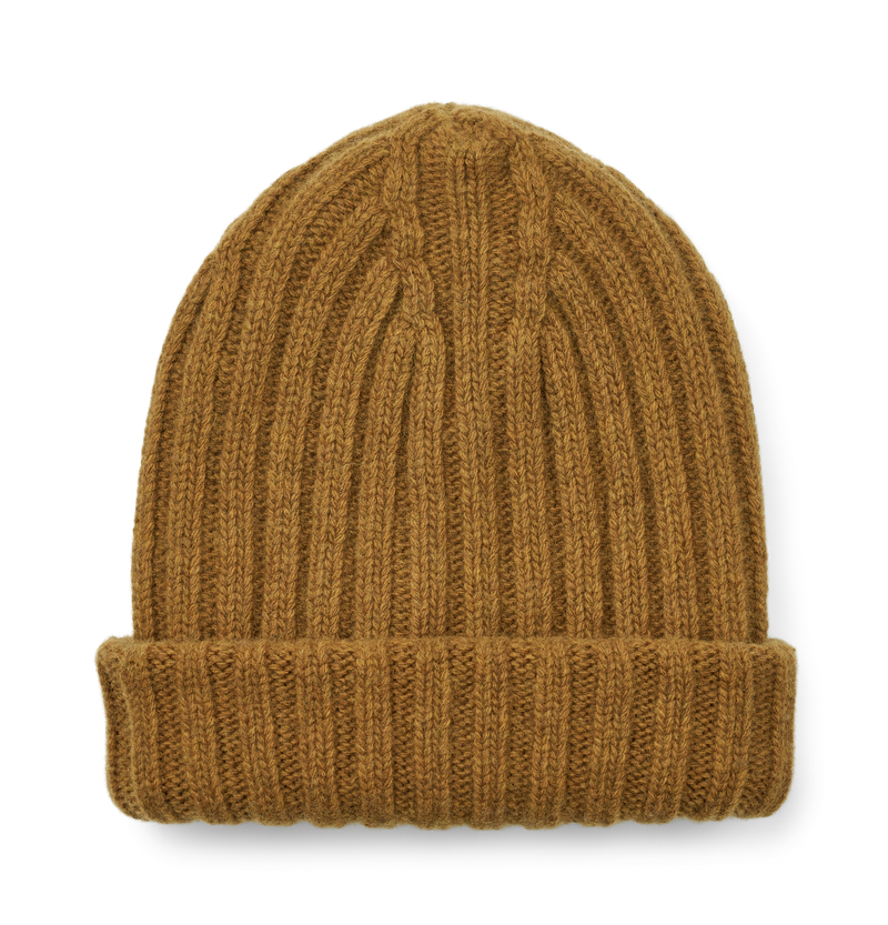 GAI+LISVA Kari Lambswool Beanie Knit 513 Dried Tobacco