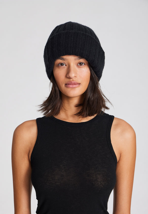 GAI+LISVA Kari Lambswool Beanie Knit 650 Black