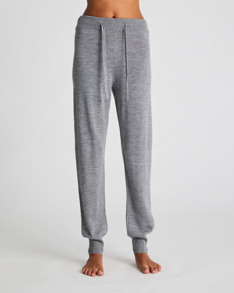 GAI+LISVA Karina Merino Pant Knit 601 Light Grey Melange