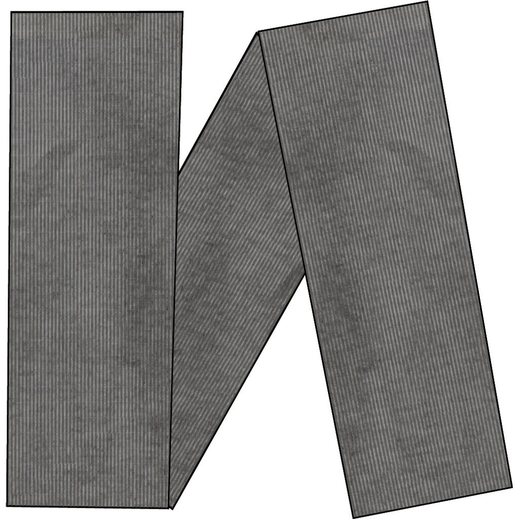 GAI+LISVA Klarisa Lambswool Scarf GOTS Lambswool l Knitwear 631 Grafitti Grey Melangé