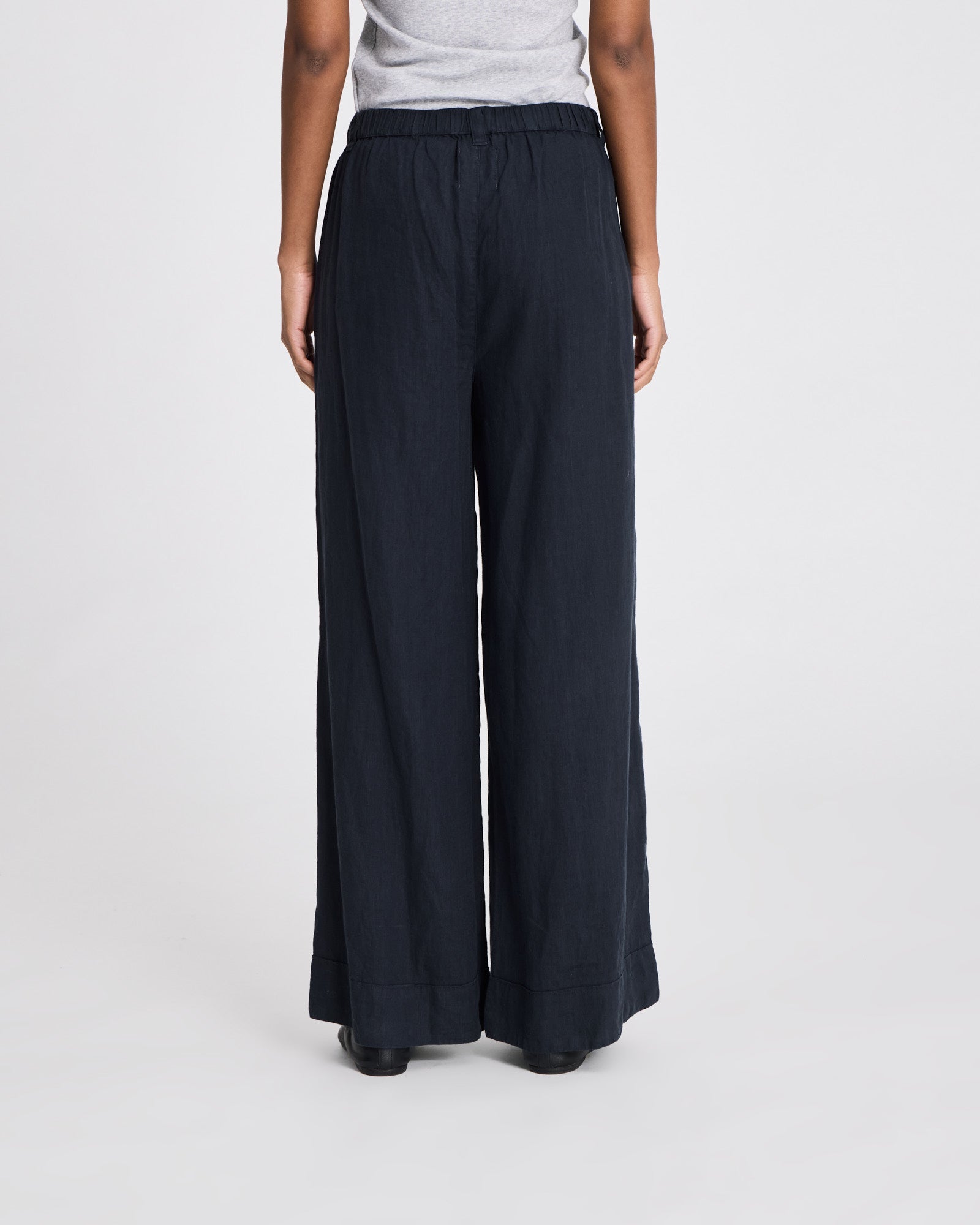 GAI+LISVA Leonora Linen Loose Pants GOTS Trousers & Shorts 181 Midnight Blue
