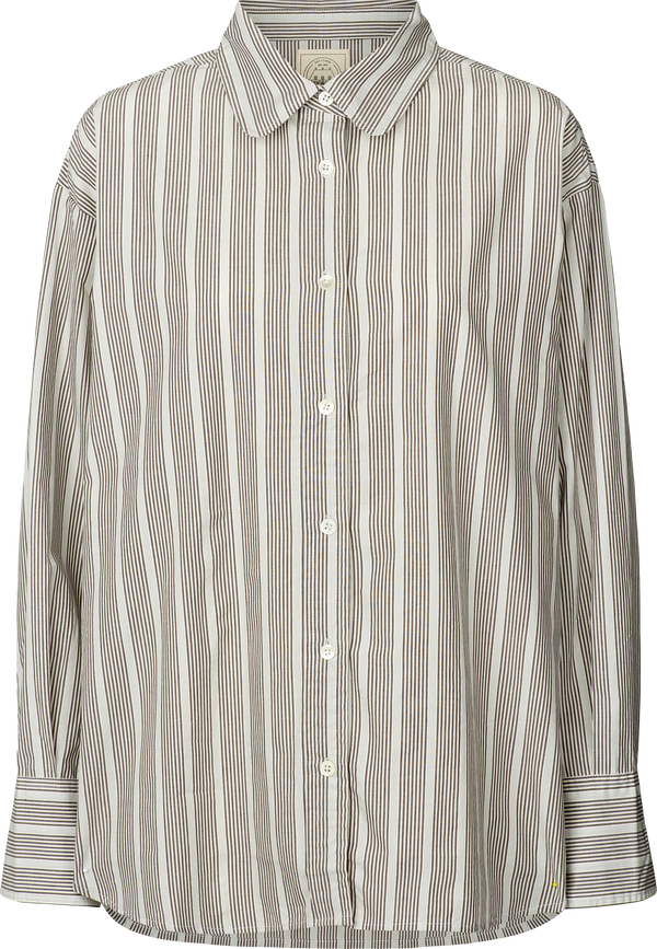 GAI+LISVA Luna Shirt Cotton Striped Shirt 962 Pin Stripe