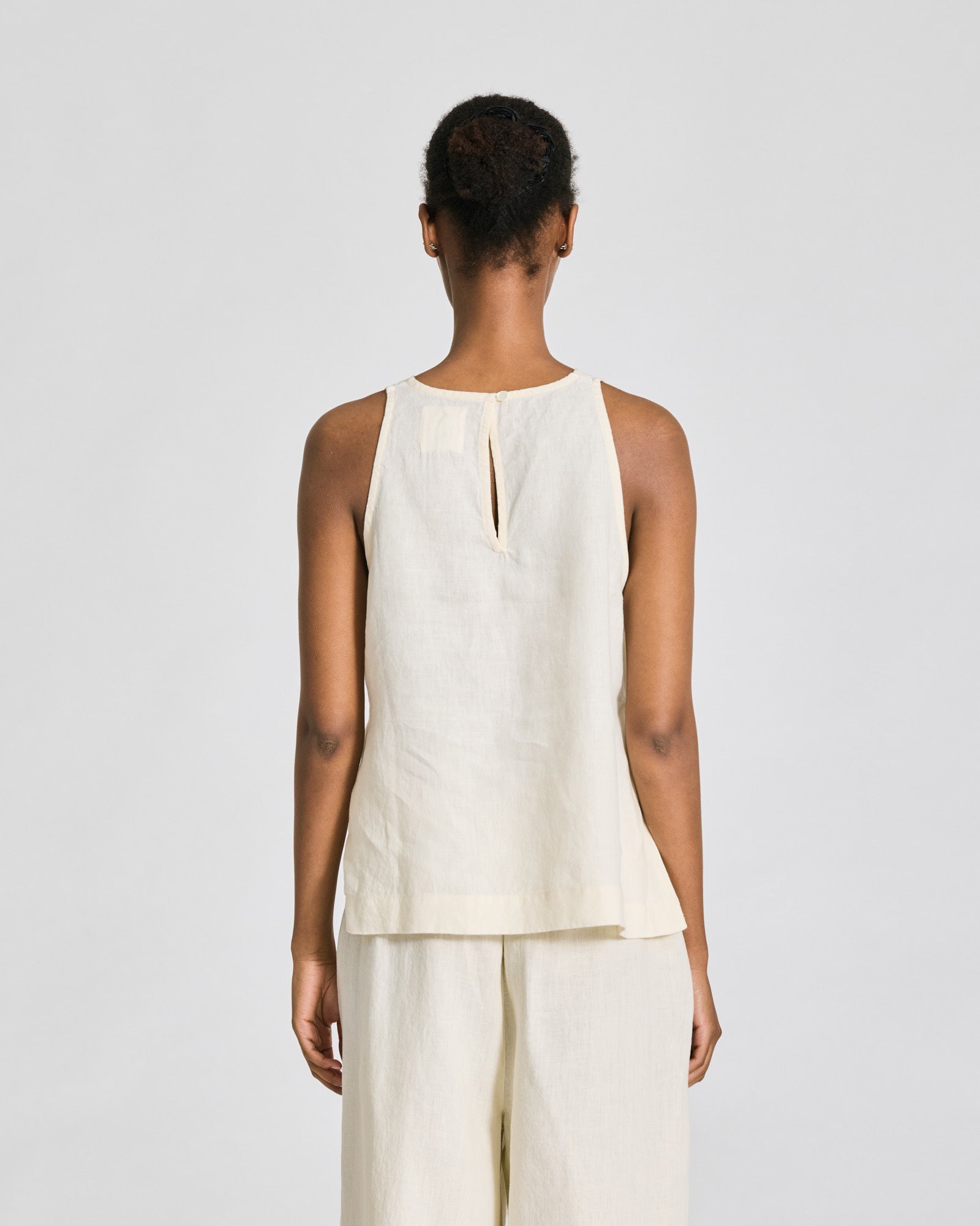 GAI+LISVA Mia Maya Linen Top GOTS Shirts & Blouses 124 Whisper White