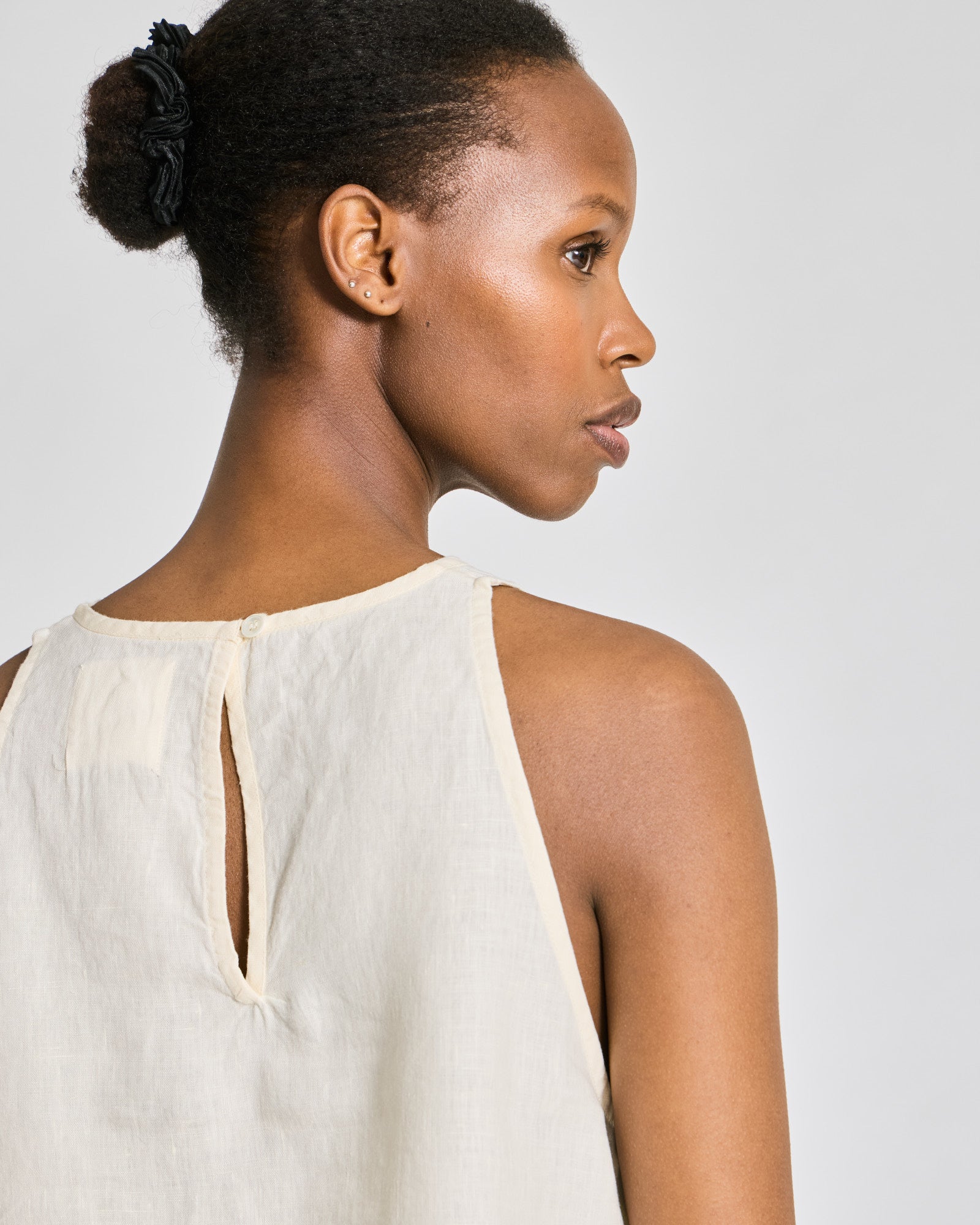 GAI+LISVA Mia Maya Linen Top GOTS Shirts & Blouses 124 Whisper White