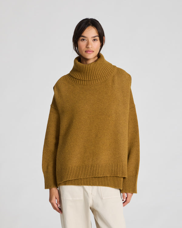 GAI+LISVA Michelle Neck Piece Knit 513 Dried Tobacco