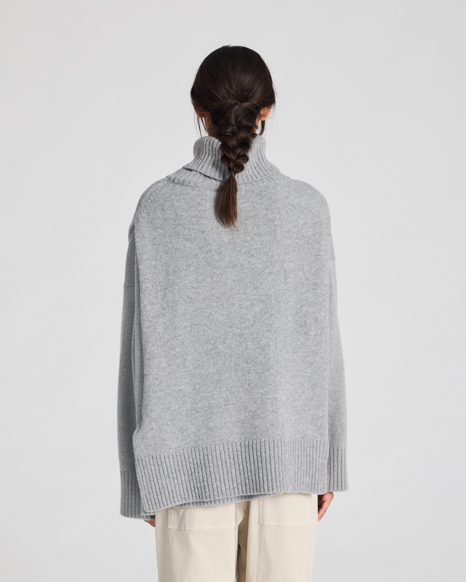GAI+LISVA Michelle Neck Piece Lambswool l Knitwear 602 Grey Melange
