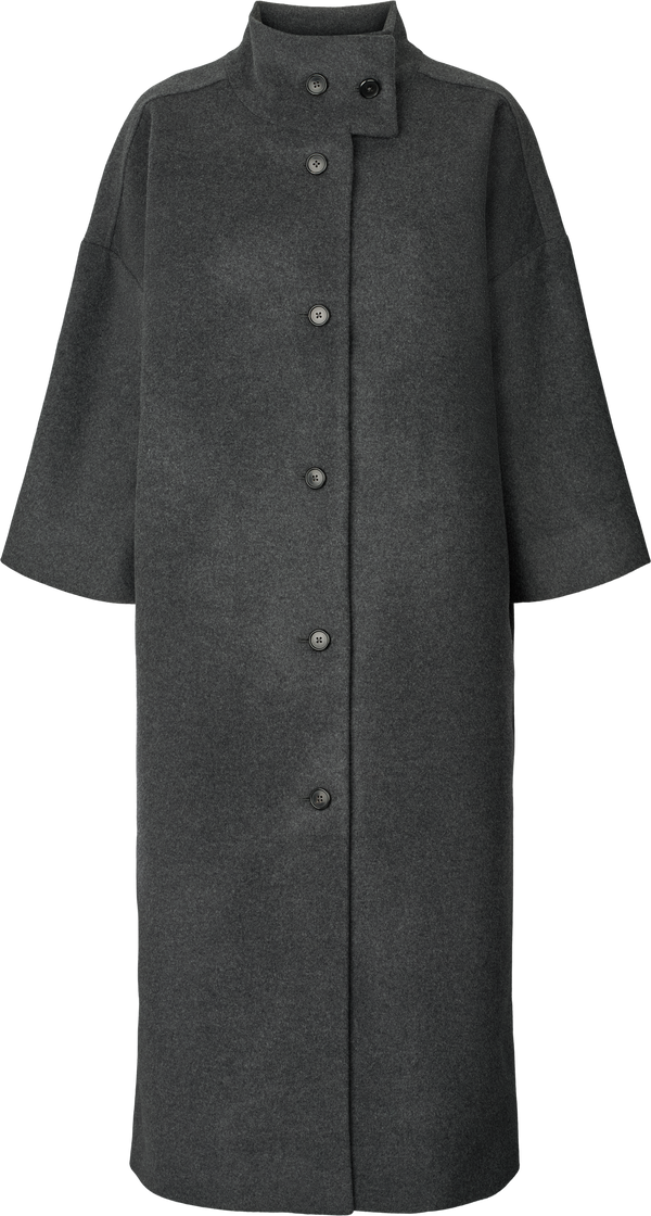 GAI+LISVA Nete Coat Jacket 614 Dark Grey Melange