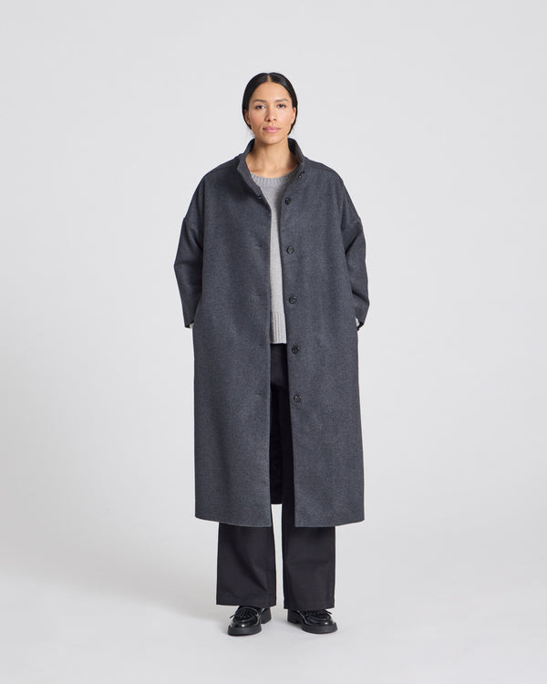 GAI+LISVA Nete Coat Jacket 614 Dark Grey Melange