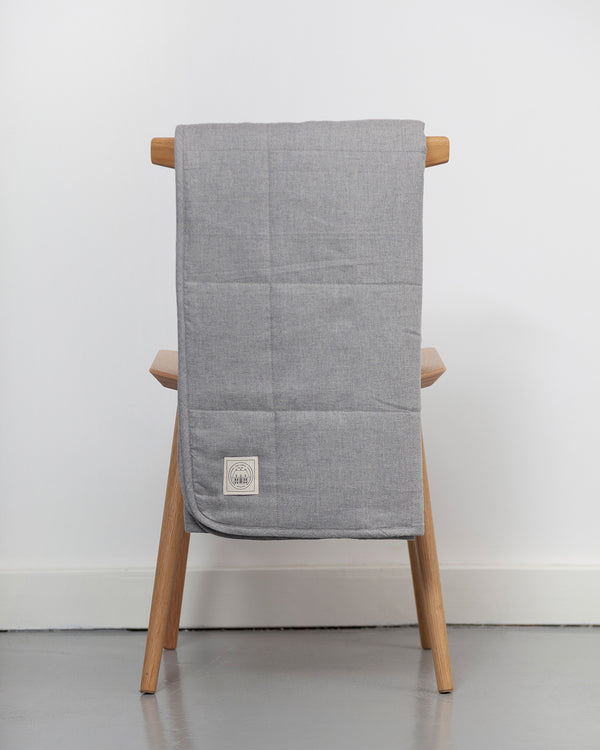 GAI+LISVA Quiltet Blanket - 130x190 cm Accessories 601 Light Grey Melange