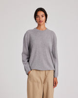 GAI+LISVA Sigrid L/S Cashmere Blouse Knit 602 Grey Melange