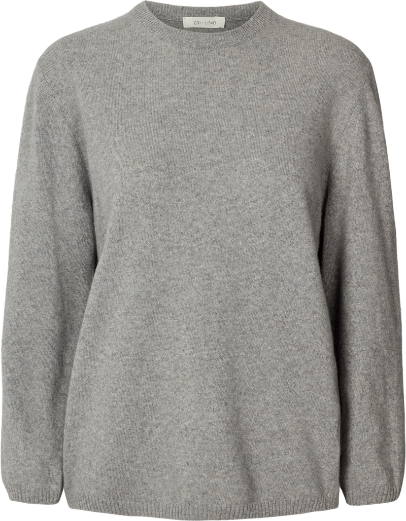 GAI+LISVA Sigrid L/S Cashmere Blouse Knit 602 Grey Melange