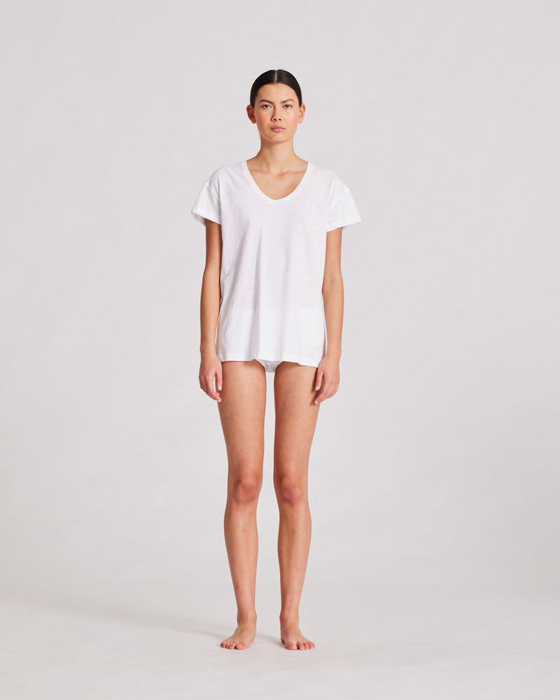 GAI+LISVA Simone S/S Cotton Tee Shirt Top 100 White