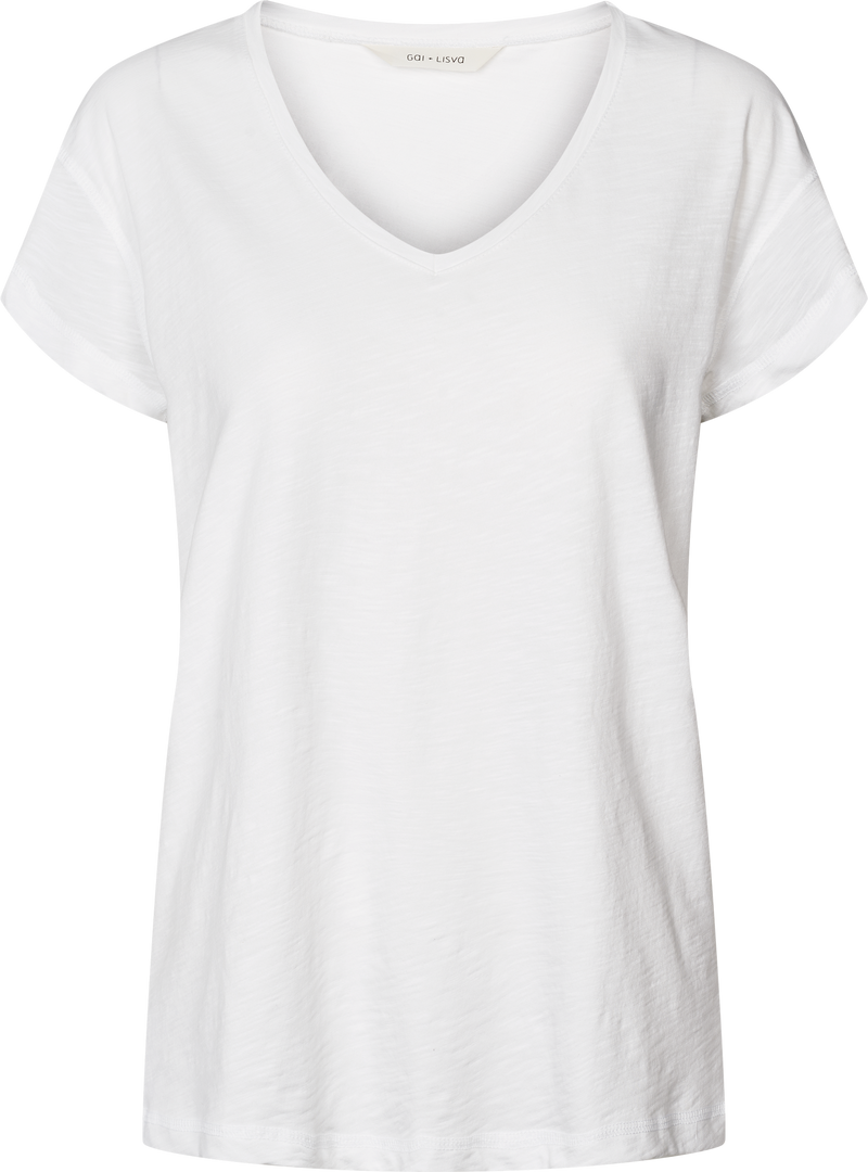 GAI+LISVA Simone S/S Cotton Tee Shirt Top 100 White