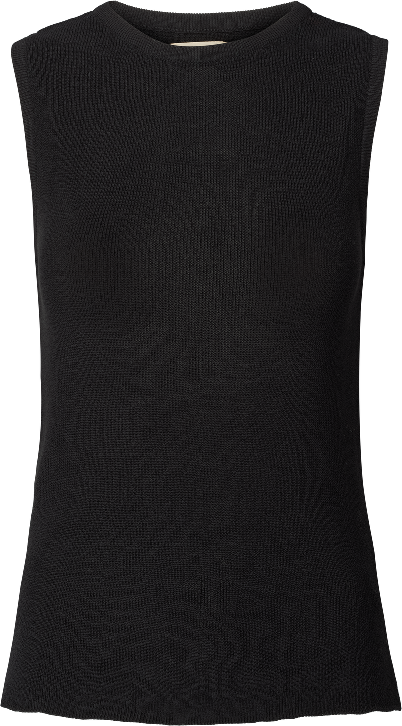 GAI+LISVA Sofie Knit Tank GOTS 243975 Knit 650 Black