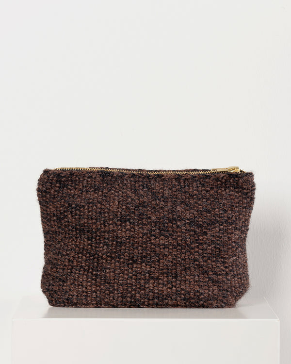 GAI+LISVA Stine Clutch Bag Accessories 684 Mulch/Black Herringbone