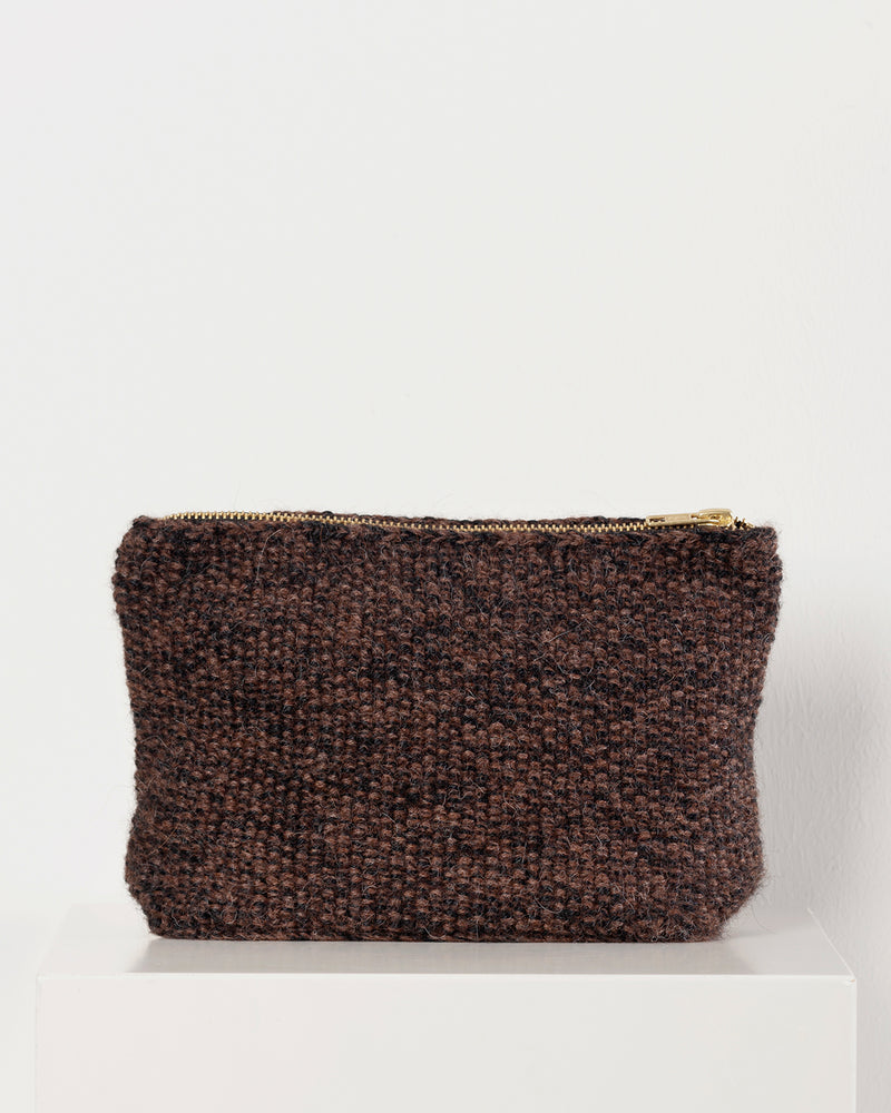 GAI+LISVA Stine Clutch Bag Accessories 684 Mulch/Black Herringbone